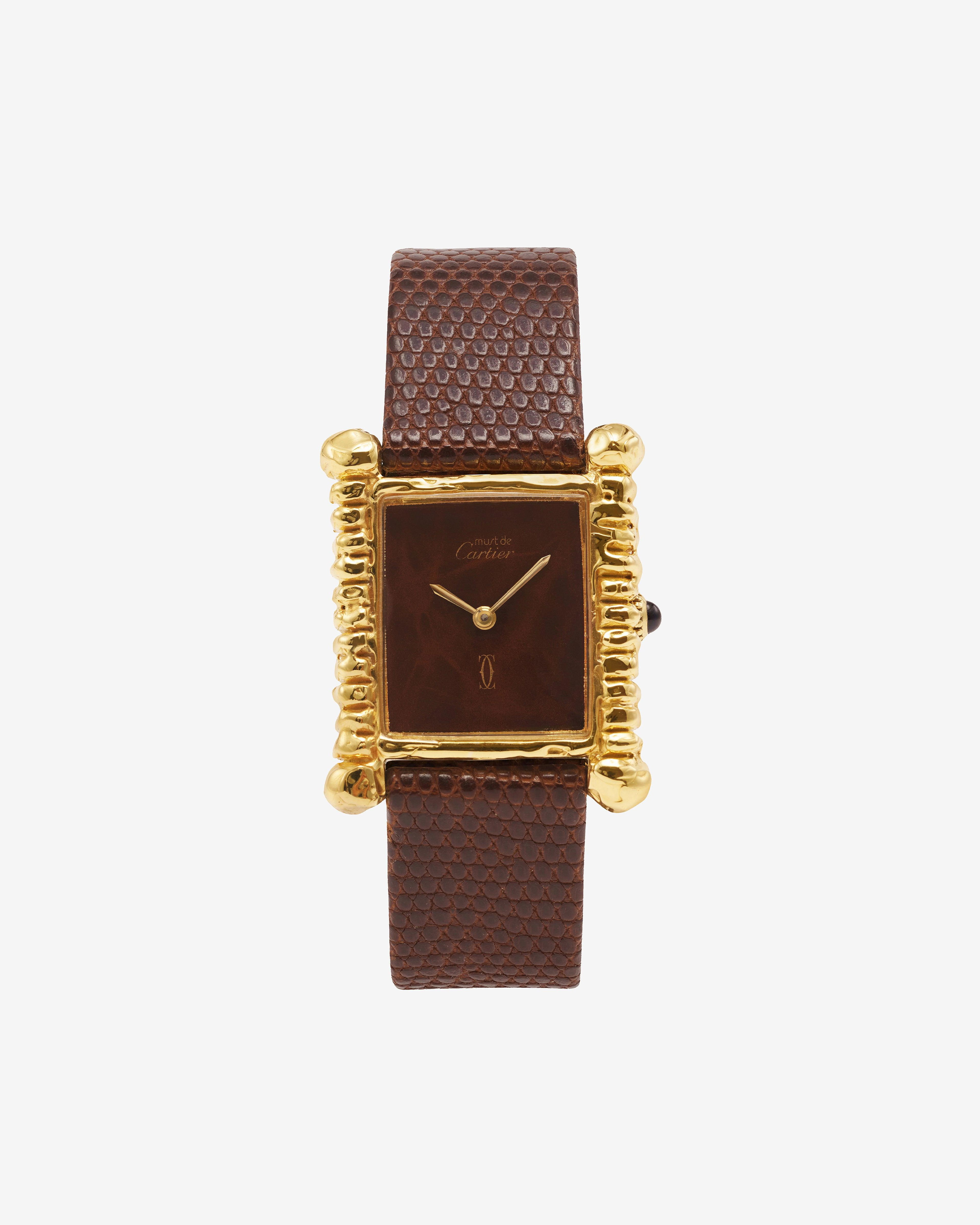 Patcharavipa - Must De Cartier Tank Watch - (Yellow Gold) by PATCHARAVIPA