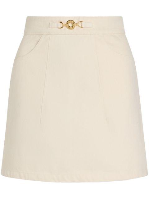 A-line denim mini skirt by PATOU