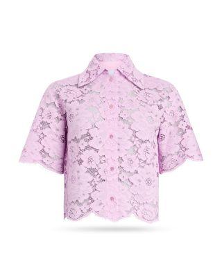 Cropped Lace Blouse by PATOU