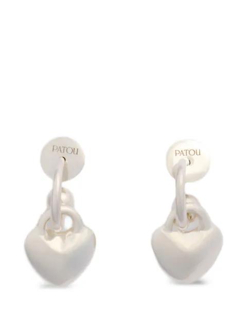 Heart hoop earrings by PATOU