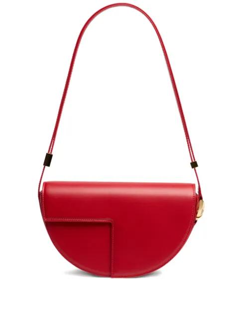 Le Patou half-moon leather shoulder bag by PATOU