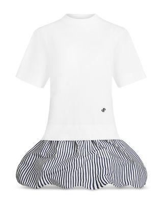 Mixed Media Faille Tee Dress by PATOU