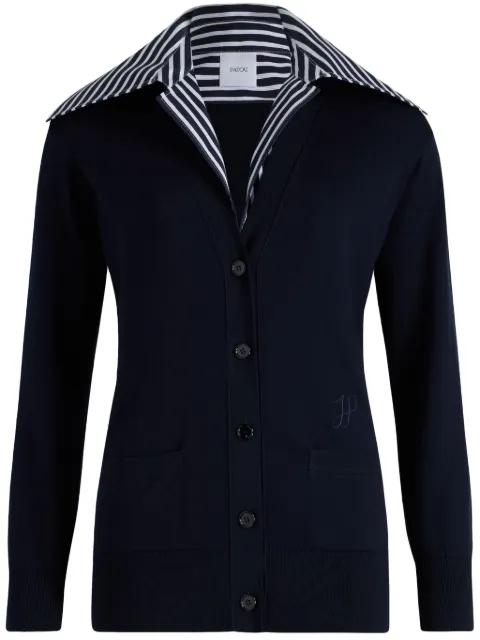 Trompe l'Oeil cotton cardigan by PATOU