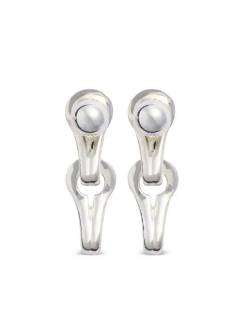 asymmetric dangle earrings by PATOU