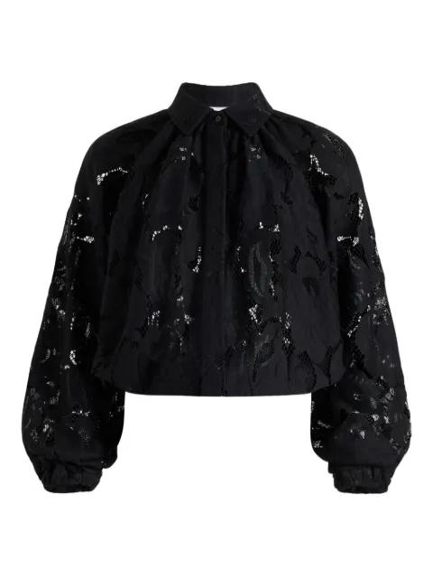 balloon-sleeve lace blouse by PATOU