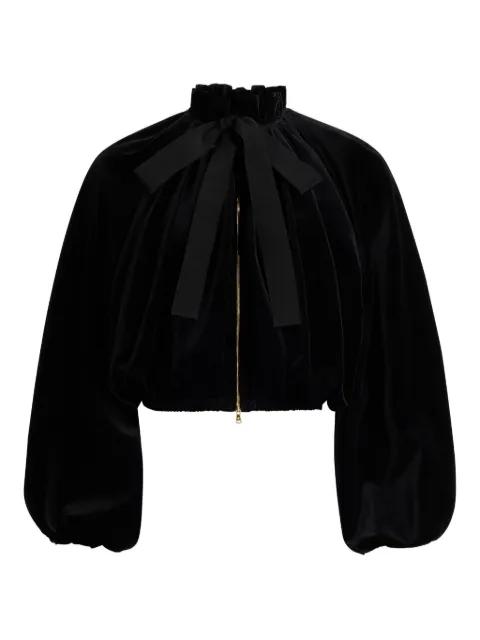 balloon-sleeve velvet jacket by PATOU