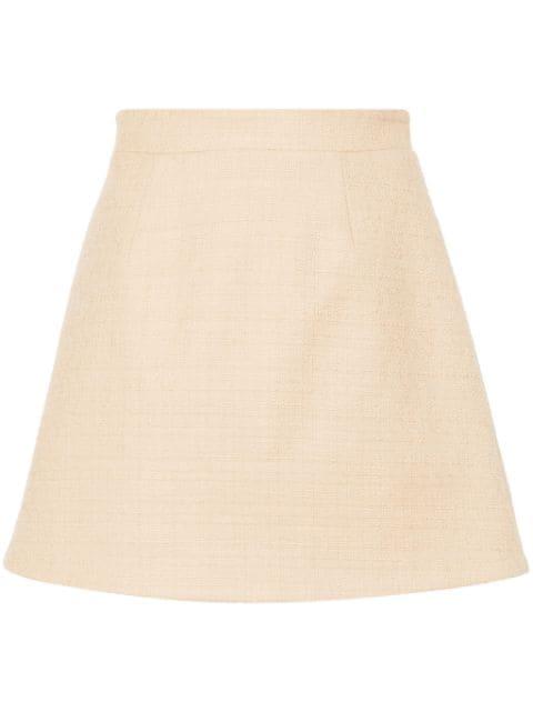 bouclé mini skirt by PATOU