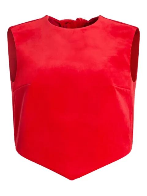bow-detail sleeveless top by PATOU