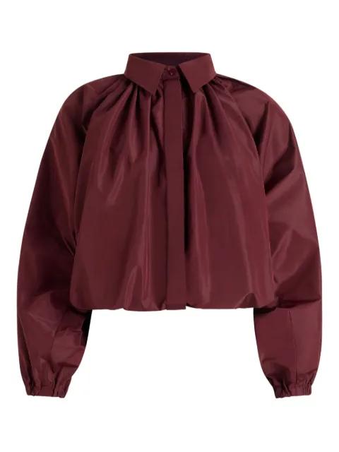 bubble-sleeve collared blouse by PATOU