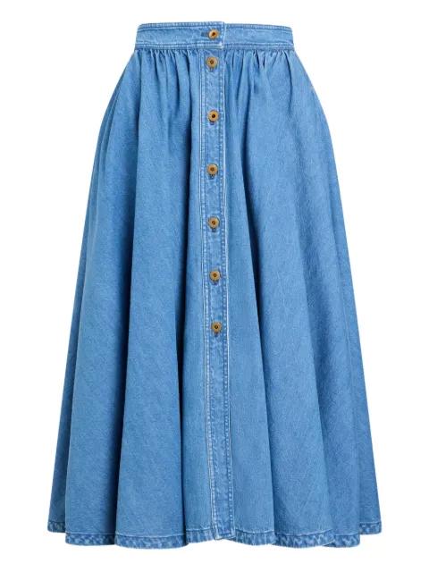 buttoned maxi A-line skirt by PATOU