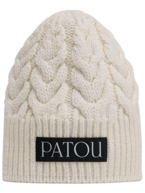 cable-knit beanie by PATOU