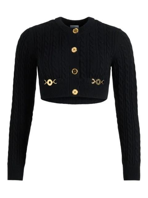 cable-knit buttoned cardigan by PATOU