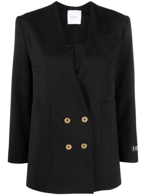 collarless double-breasted blazer by PATOU