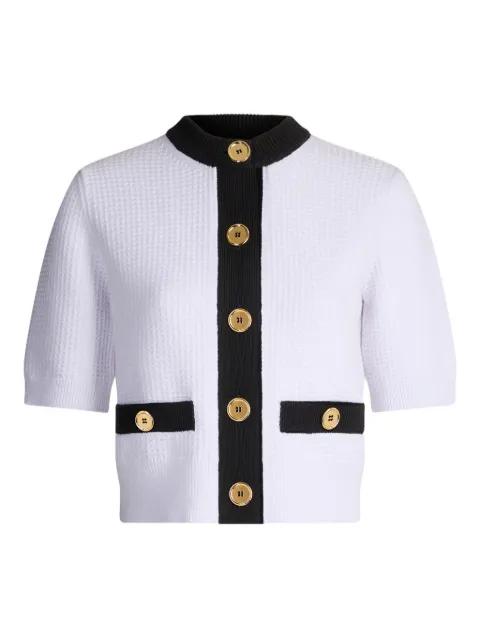 collarless textured top by PATOU