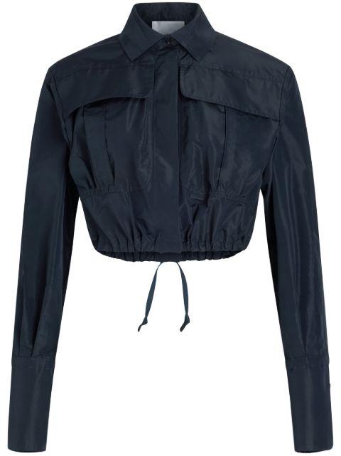 cropped faille safari shirt by PATOU
