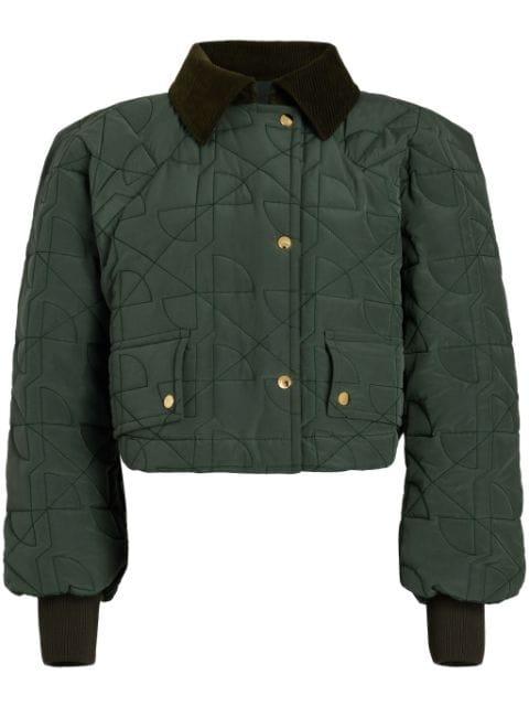 cropped quilted bomber jacket by PATOU