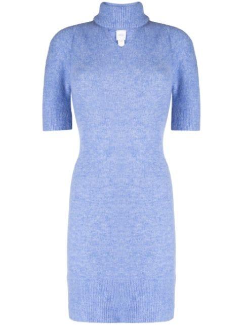 cut-out detailing short-sleeve dress by PATOU