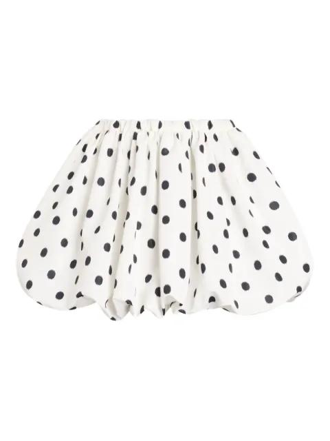 elasticated-waist bloomer mini A-line skirt by PATOU