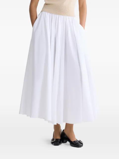 elasticated-waist maxi A-line skirt by PATOU
