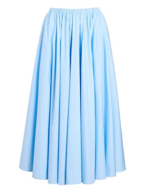 elasticated-waist midi skirt by PATOU