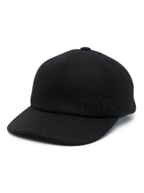 embroidered-logo felt cap by PATOU