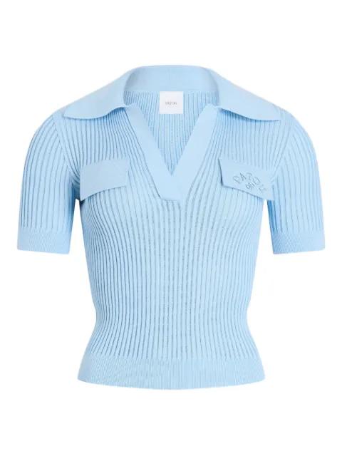 embroidered-logo top by PATOU