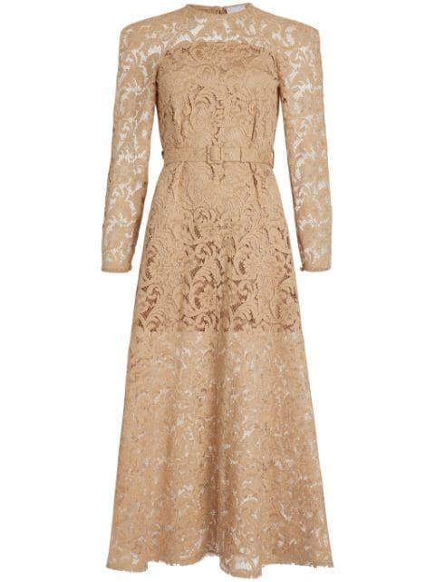 floral-lace maxi dress by PATOU