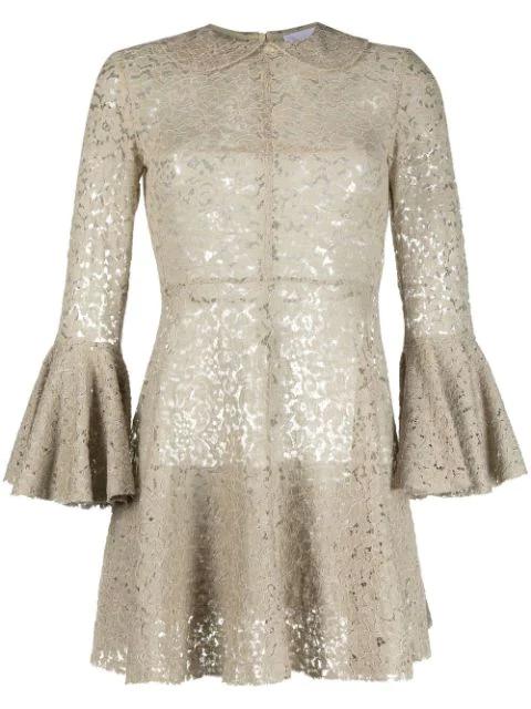floral-lace mini dress by PATOU
