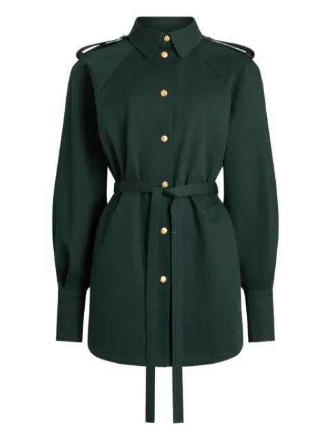 gabardine belted shirt by PATOU