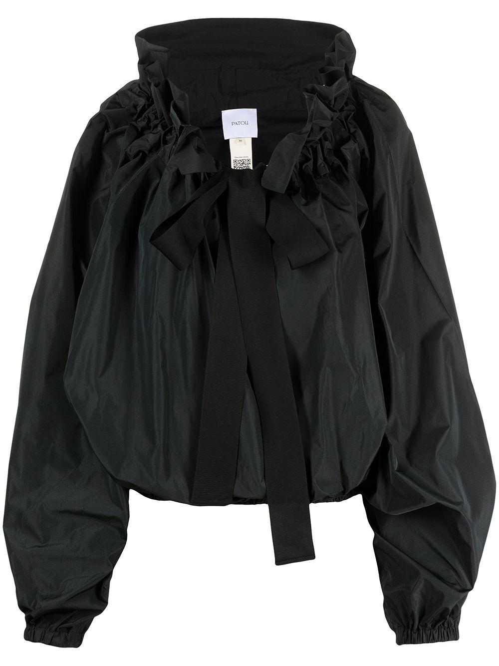 grosgrain puff-sleeve blouse by PATOU