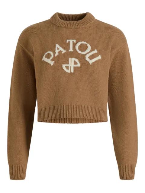 intarsia-logo jumper by PATOU