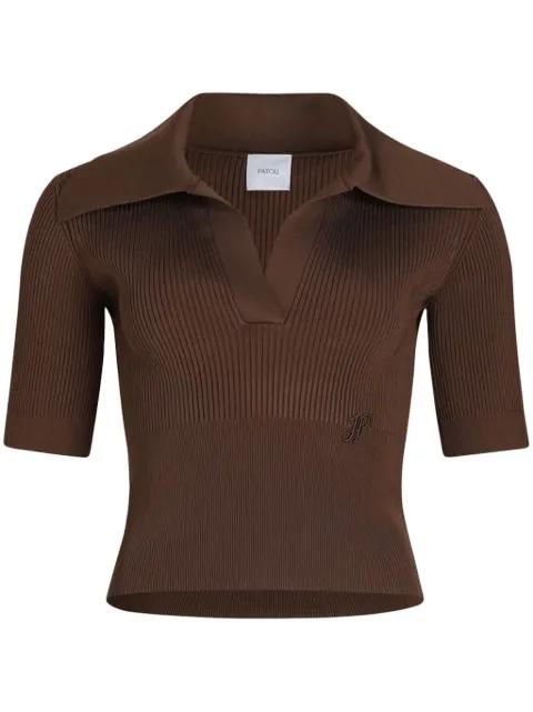 knitted polo top by PATOU