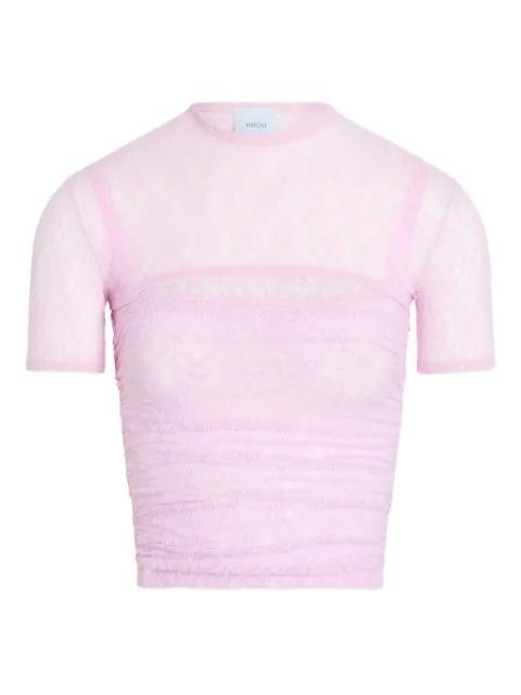 lace T-shirt by PATOU