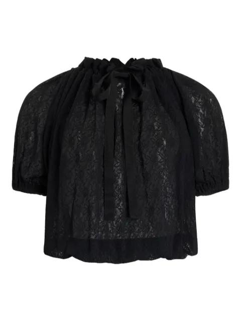 lace-detail blouse by PATOU
