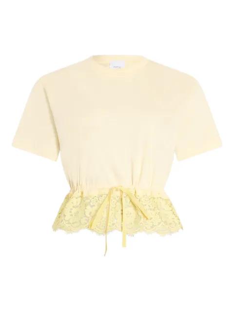 lace-hem T-shirt by PATOU