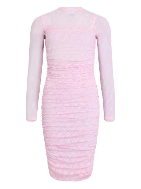 lace ruched midi dress by PATOU