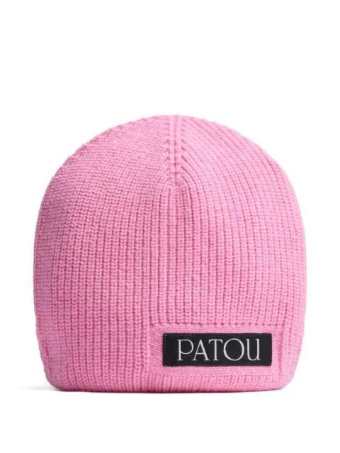 logo-appliqué ribbed-knit beanie by PATOU