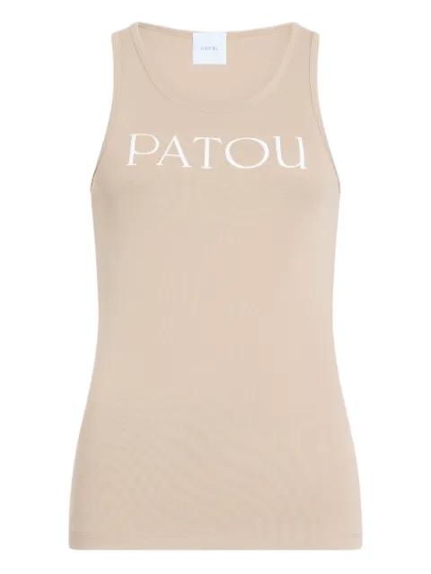 logo-detail tank top by PATOU