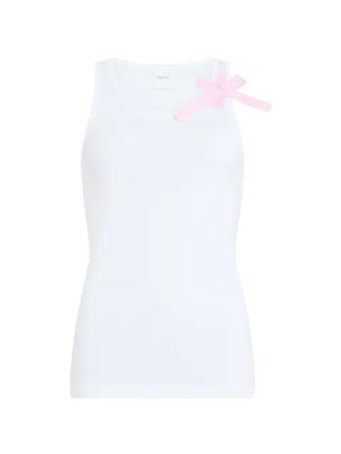 logo-detail tank top by PATOU