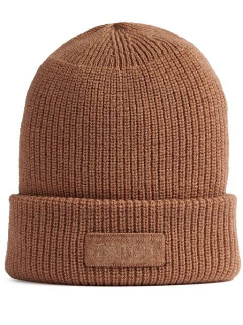 logo-embroidered beanie by PATOU