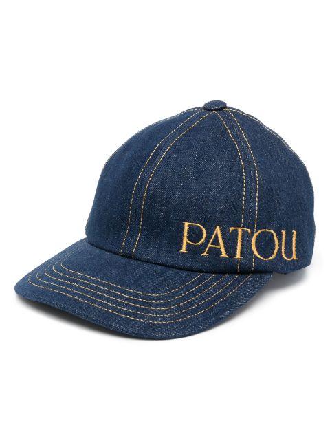 logo-embroidered denim cap by PATOU