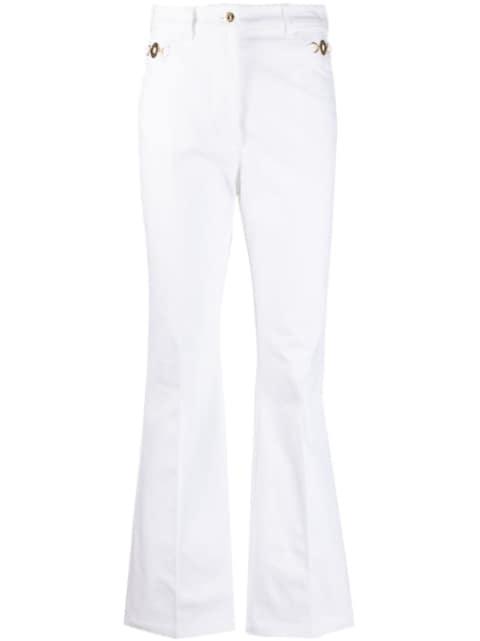logo-embroidered flared jeans by PATOU