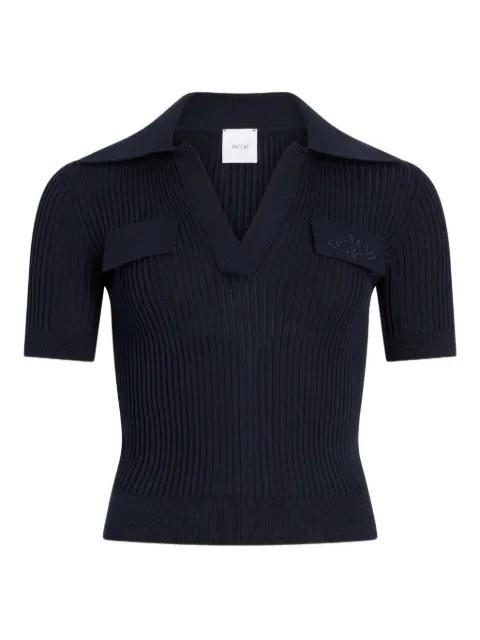 logo-embroidered top by PATOU
