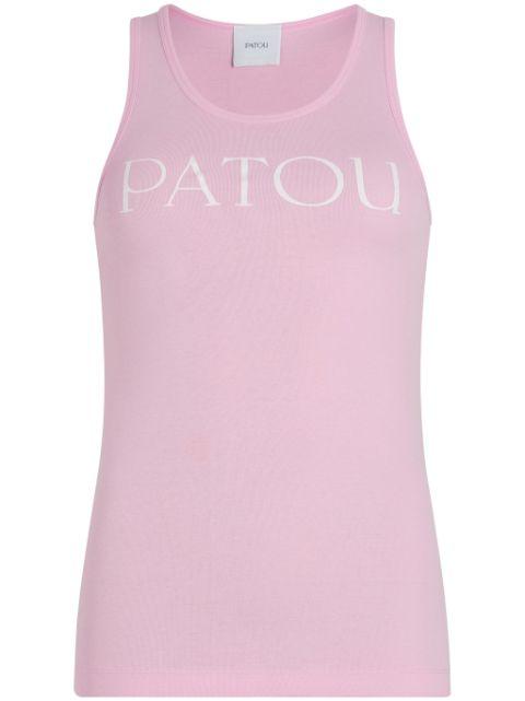 logo-print tank top by PATOU