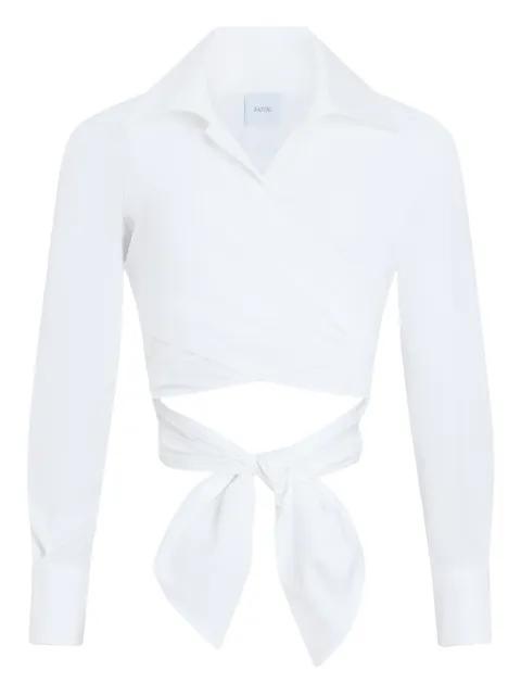 long-sleeves knotted top by PATOU