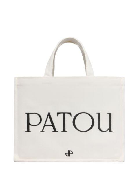 medium logo-print tote bag by PATOU
