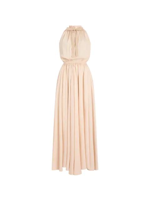 open-back halterneck maxi dress by PATOU