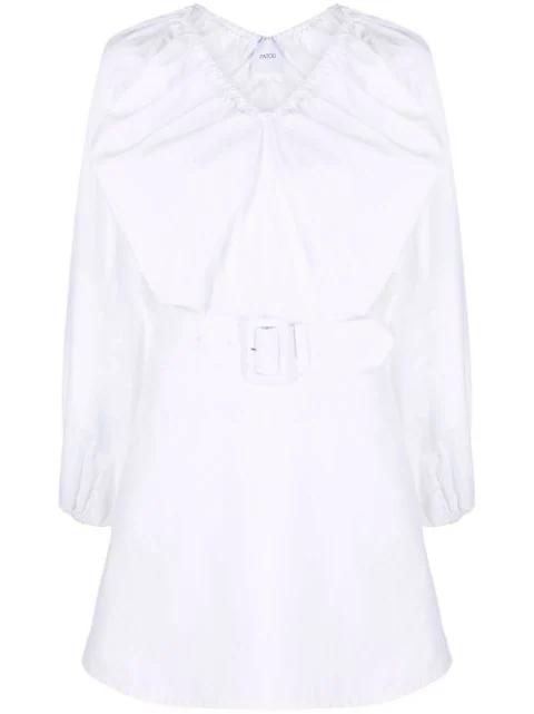 oversize-collar cotton dress by PATOU