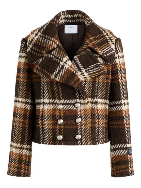 plaid double-breasted jacket by PATOU