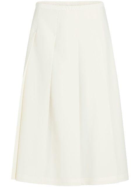 pleated twill midi skirt by PATOU